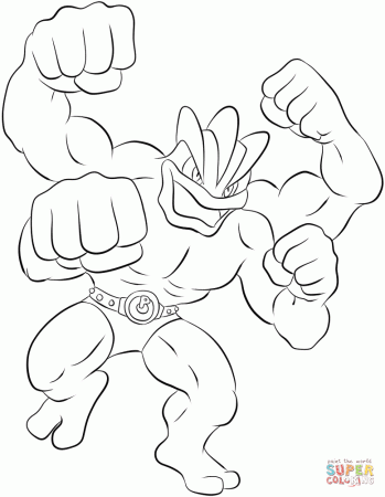 94 Machamp Coloring Page Printable 56