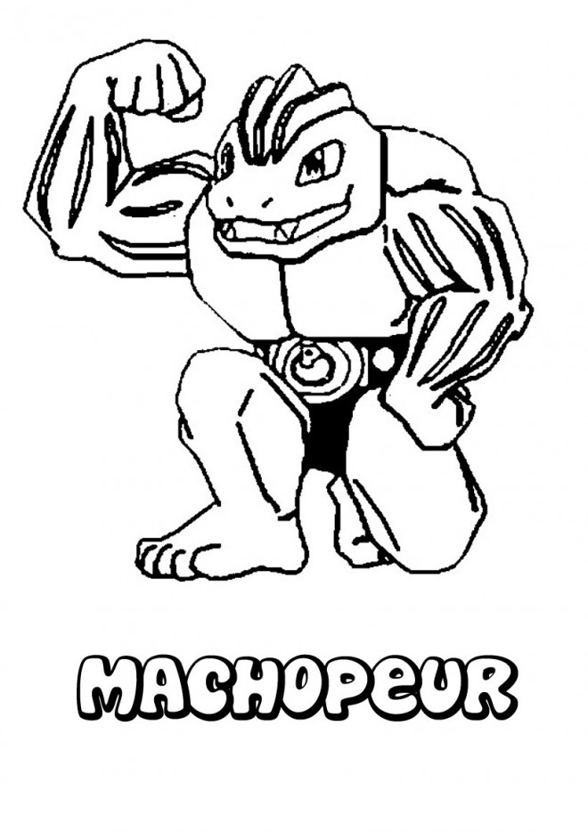 94 Machamp Coloring Page Printable 71