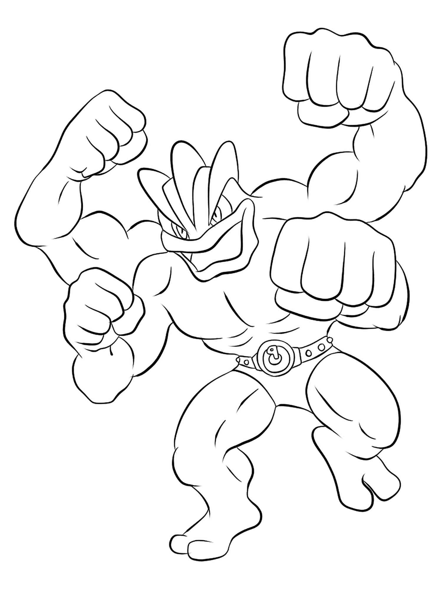 94 Machamp Coloring Page Printable 73