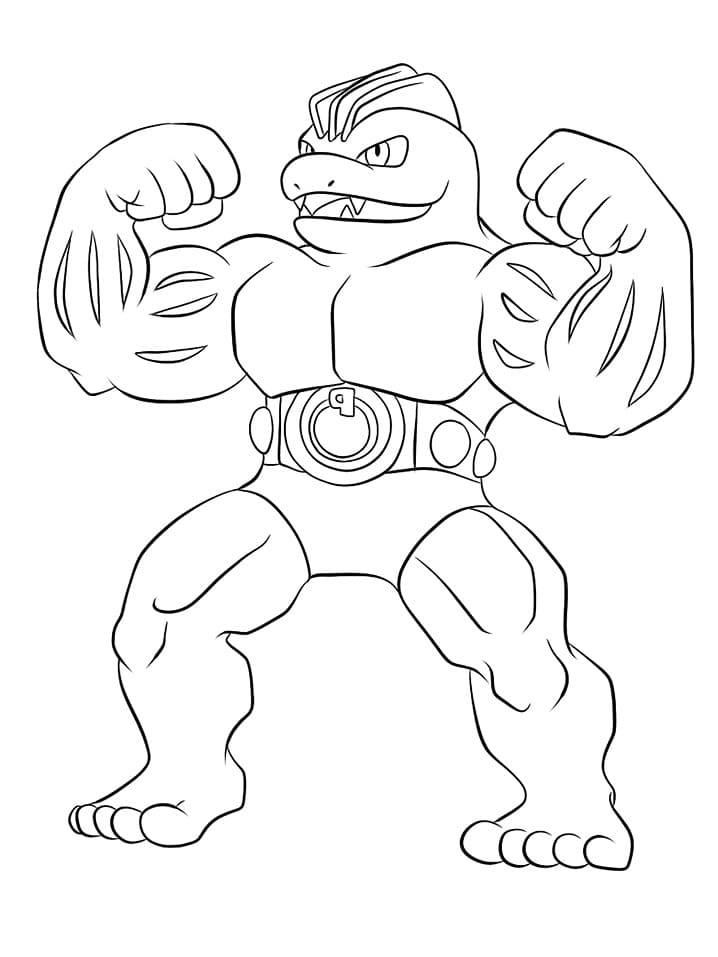 94 Machamp Coloring Page Printable 80