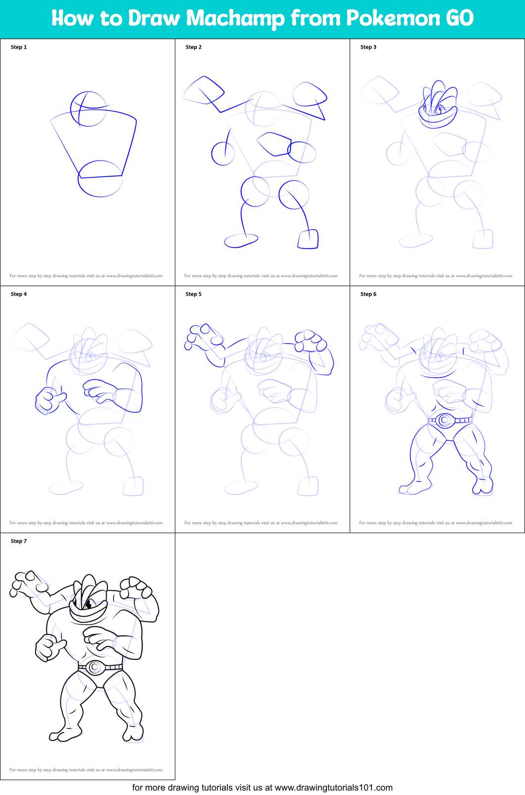 94 Machamp Coloring Page Printable 84