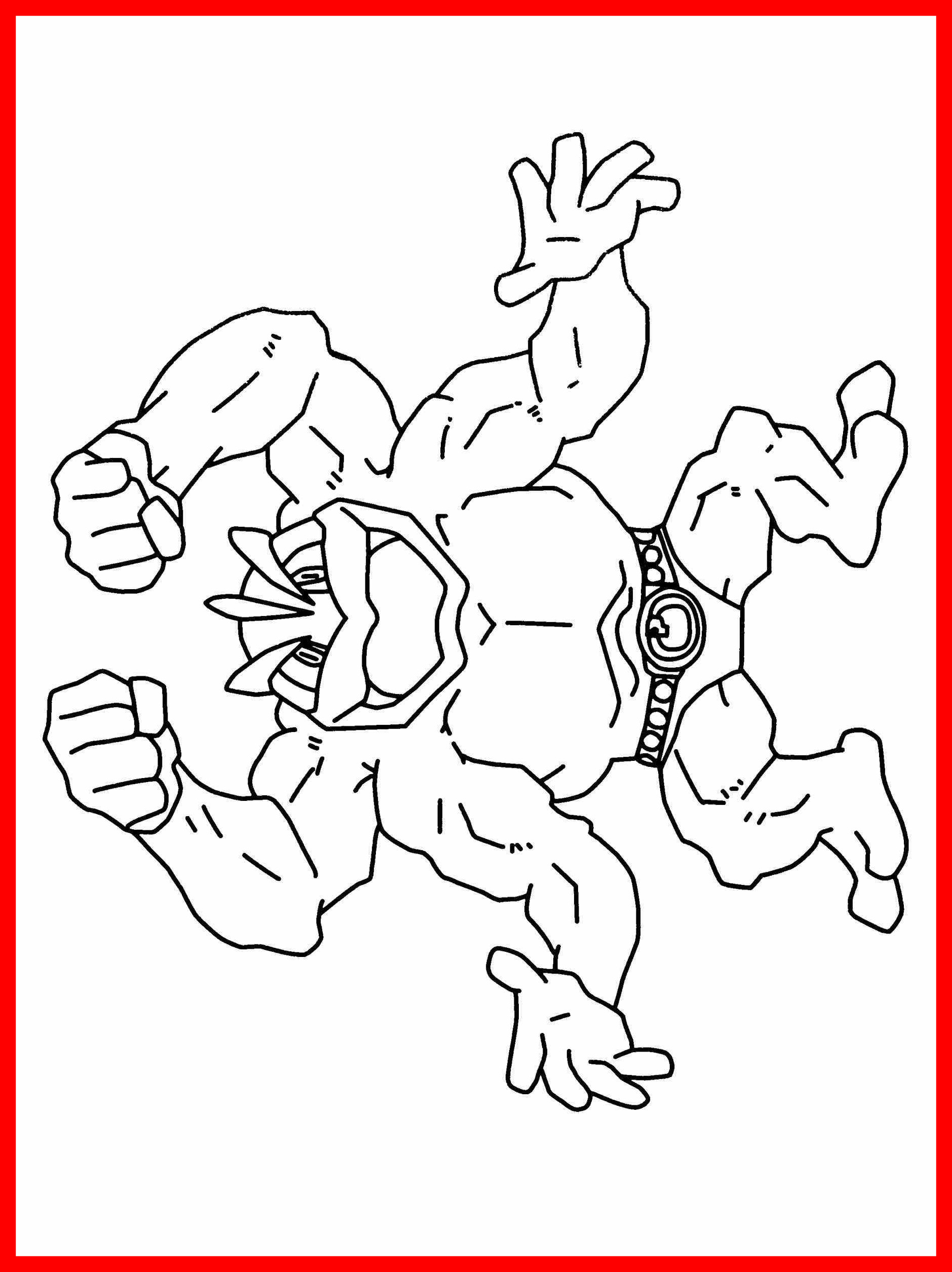 94 Machamp Coloring Page Printable 85