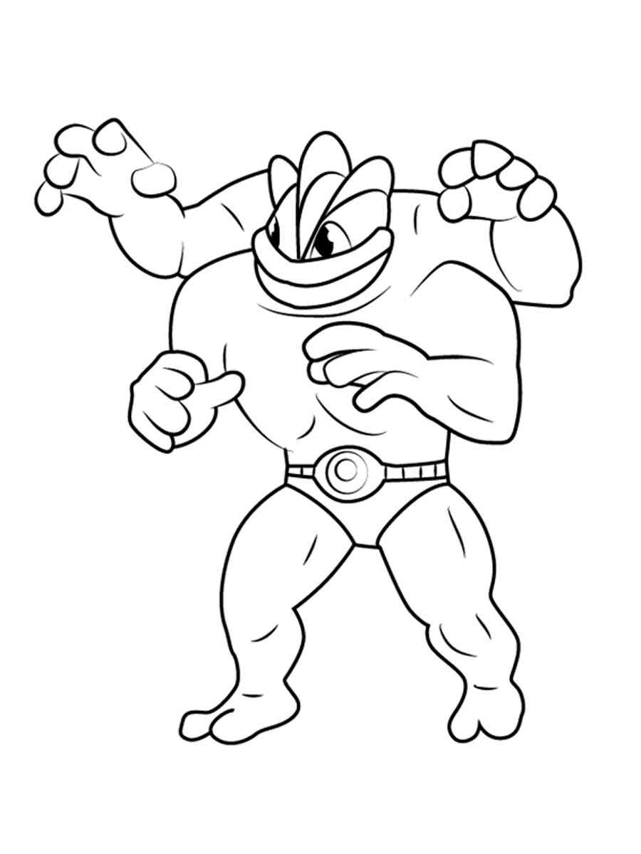 94 Machamp Coloring Page Printable 94