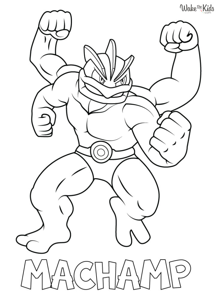 94 Machamp Coloring Page Printable 95