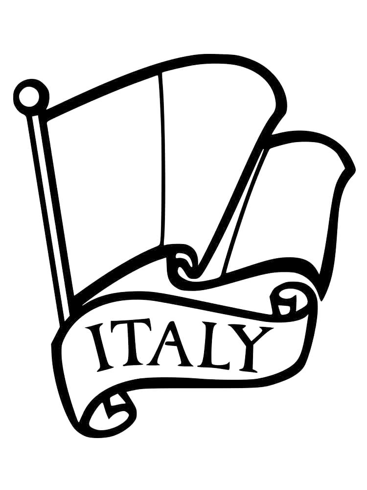 97 Italy Flag Coloring Page Printable 4