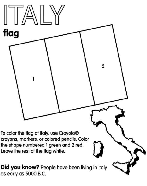 97 Italy Flag Coloring Page Printable 49