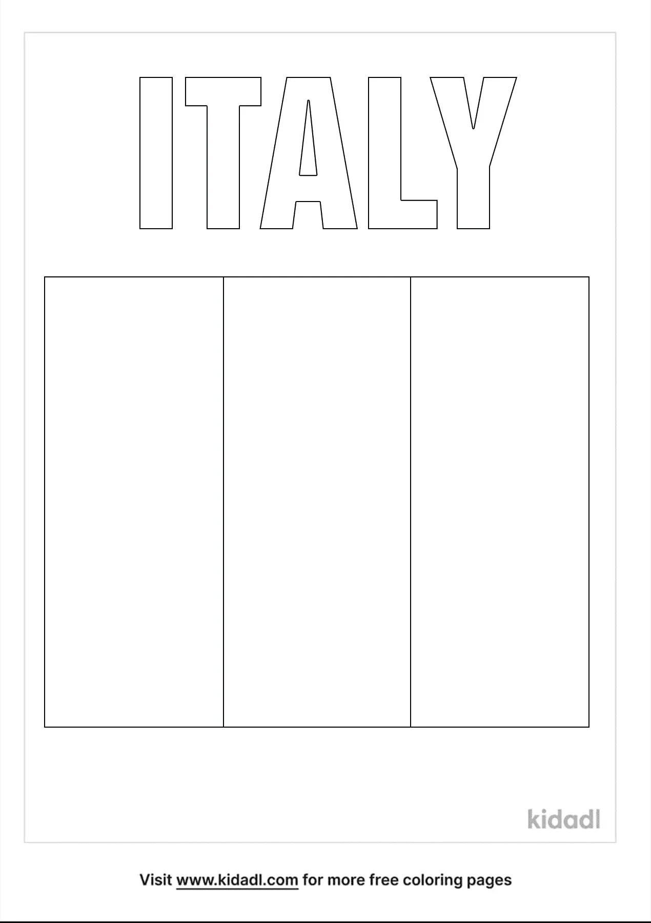 97 Italy Flag Coloring Page Printable 50