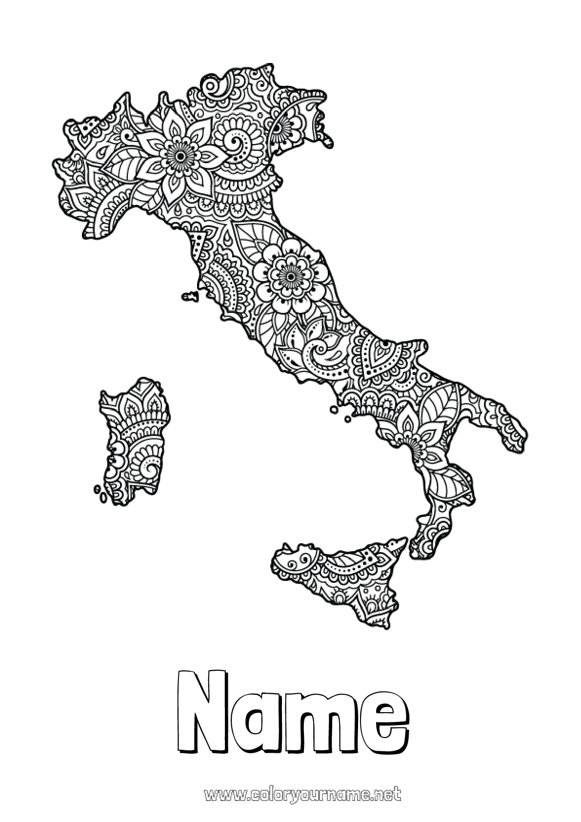 97 Italy Flag Coloring Page Printable 58