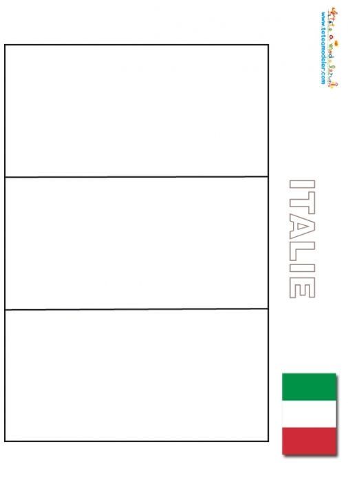 97 Italy Flag Coloring Page Printable 74