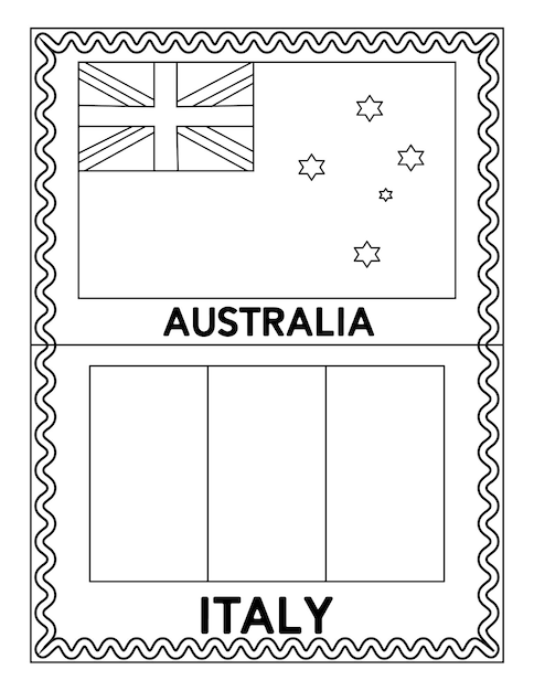 97 Italy Flag Coloring Page Printable 76