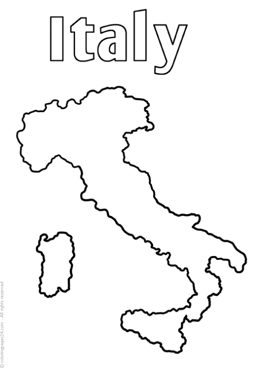 97 Italy Flag Coloring Page Printable 79