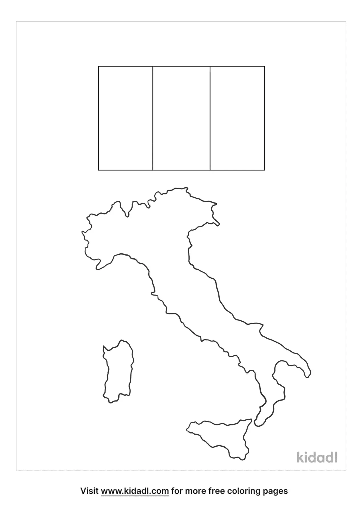 97 Italy Flag Coloring Page Printable 96