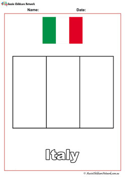 97 Italy Flag Coloring Page Printable 98