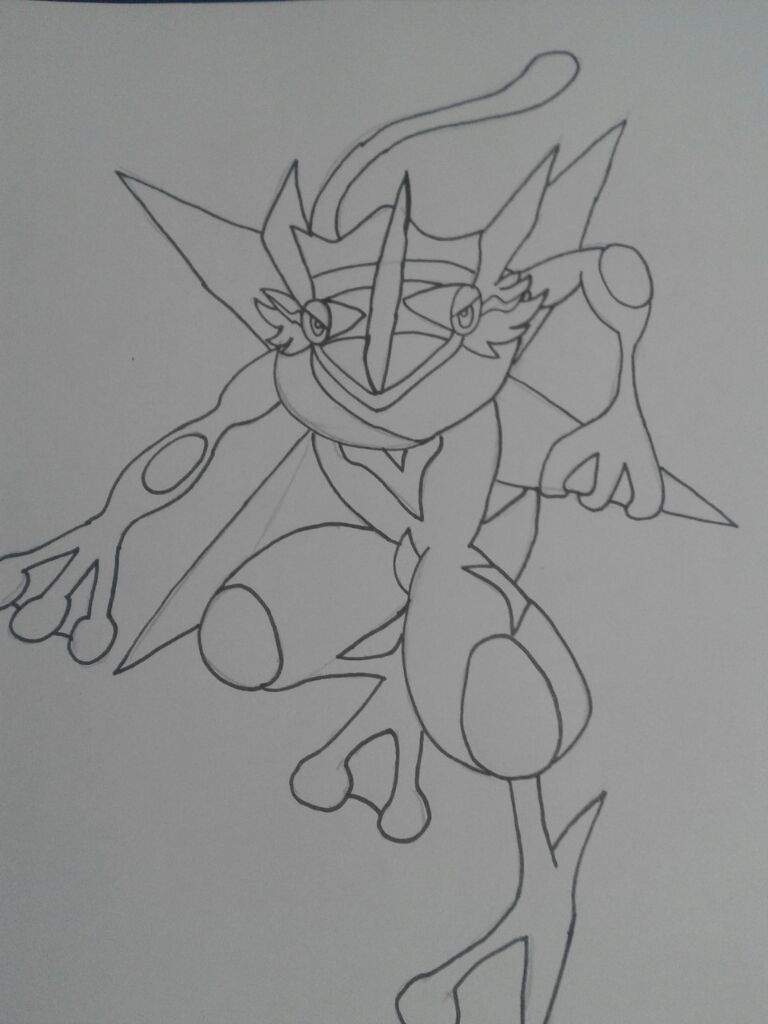 98 Ash's Greninja Coloring Page Printable 100