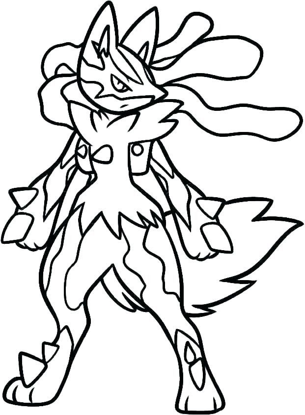 98 Ash's Greninja Coloring Page Printable 20