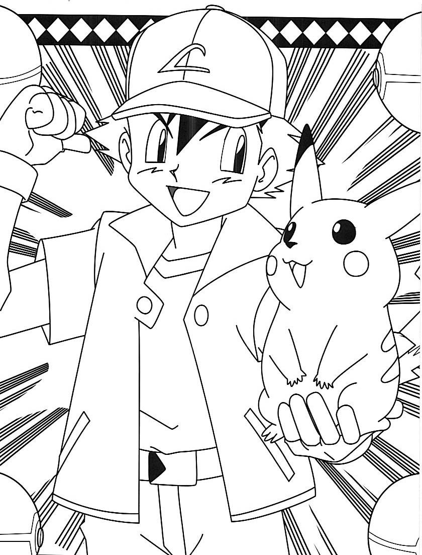 98 Ash's Greninja Coloring Page Printable 21