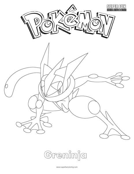 98 Ash's Greninja Coloring Page Printable 25