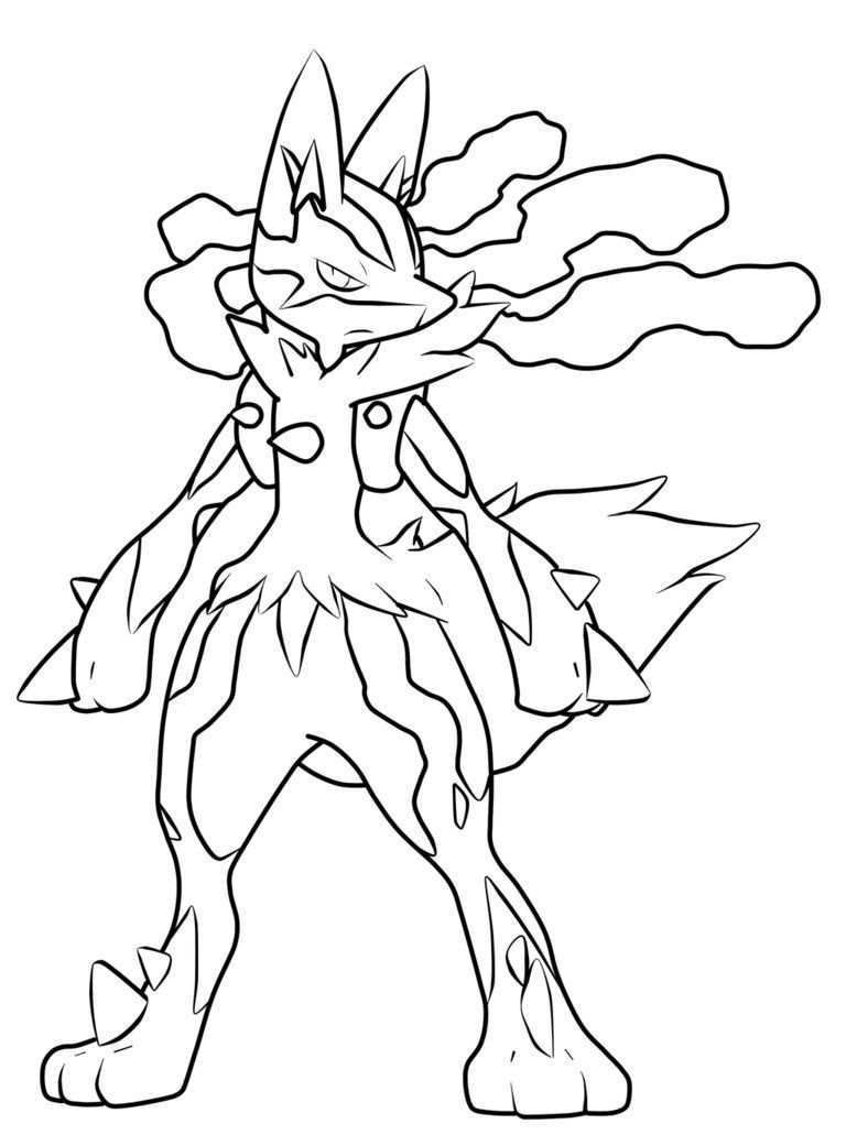 98 Ash's Greninja Coloring Page Printable 29