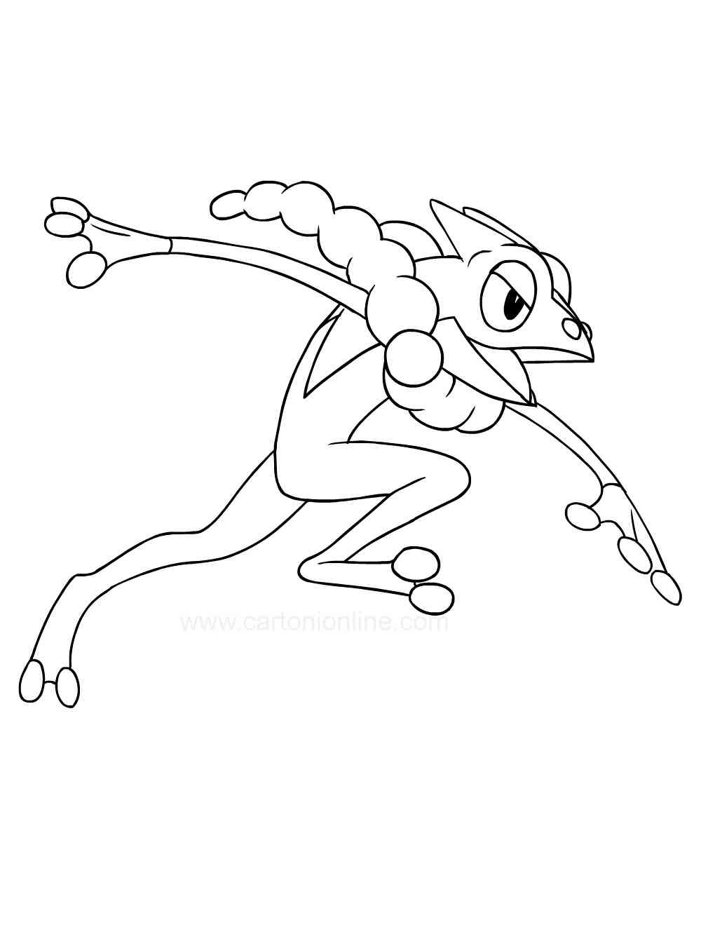 98 Ash's Greninja Coloring Page Printable 53