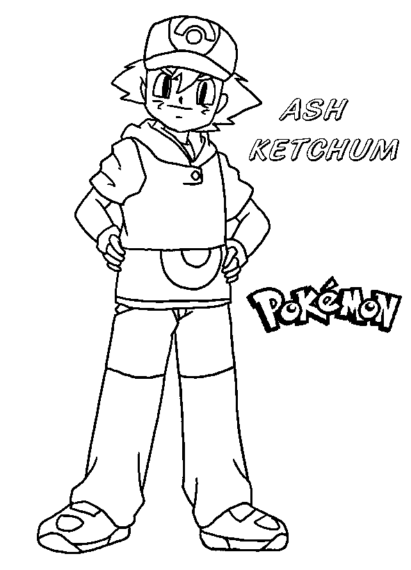 98 Ash's Greninja Coloring Page Printable 6