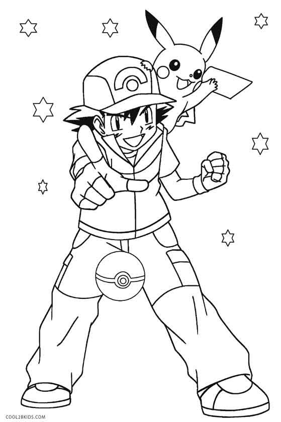 98 Ash's Greninja Coloring Page Printable 7