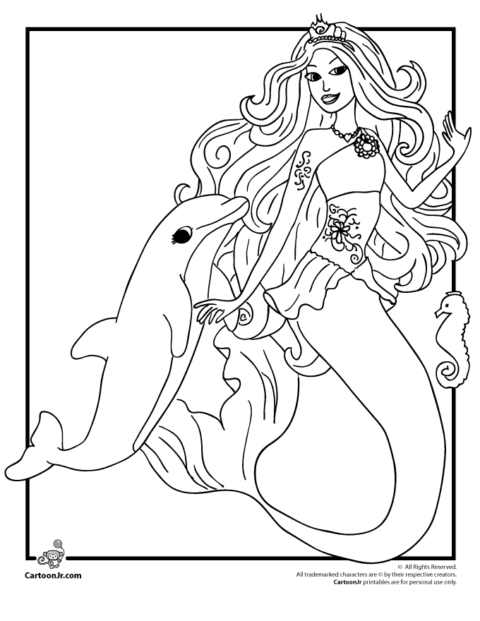 145+ Joyous Mermaid Coloring Pages Printable