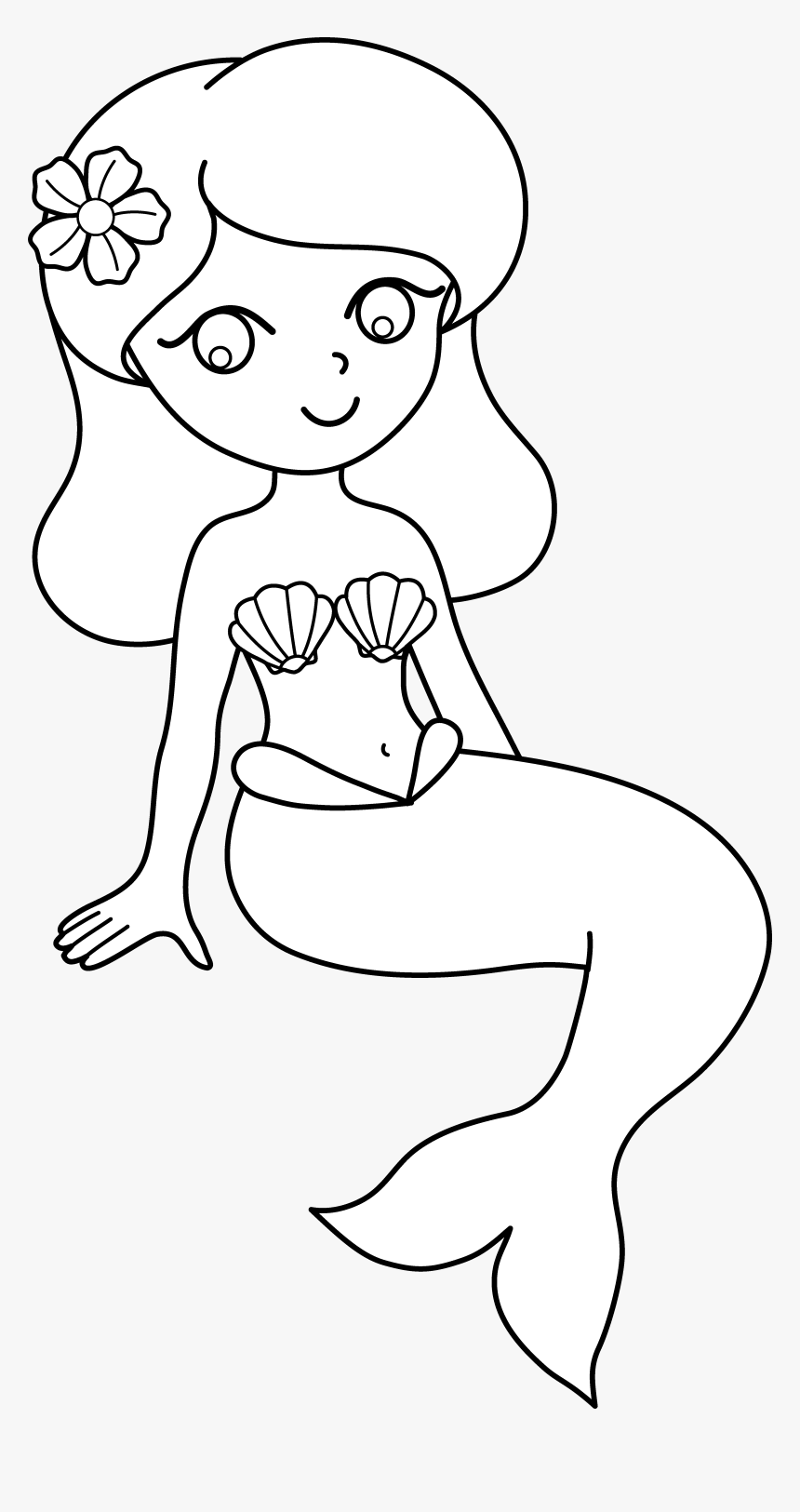 80+ Colorful Mermaid Coloring Pages Printable