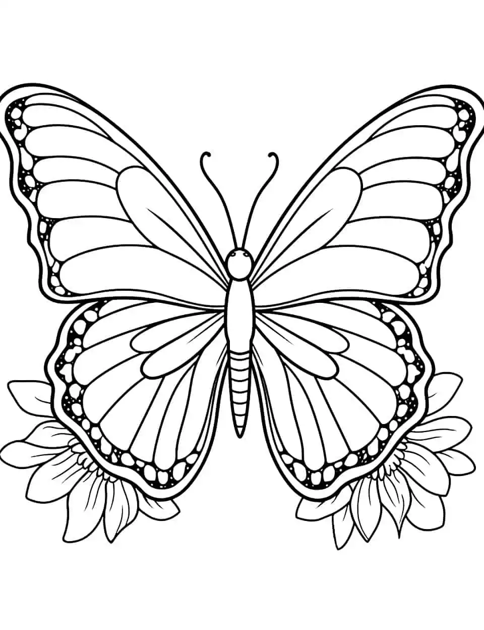 31 Beautiful Butterfly Coloring Pages Printable 15