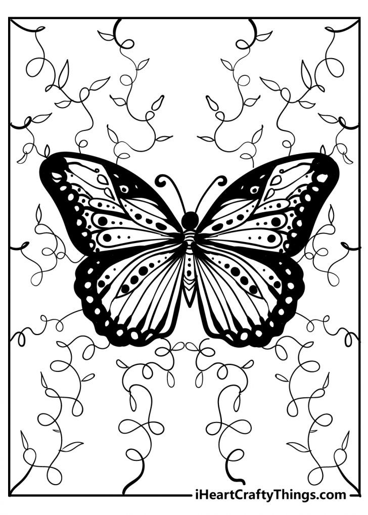 31 Beautiful Butterfly Coloring Pages Printable 26