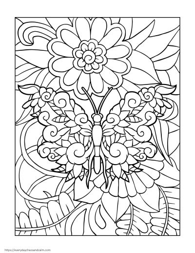 31 Beautiful Butterfly Coloring Pages Printable 30