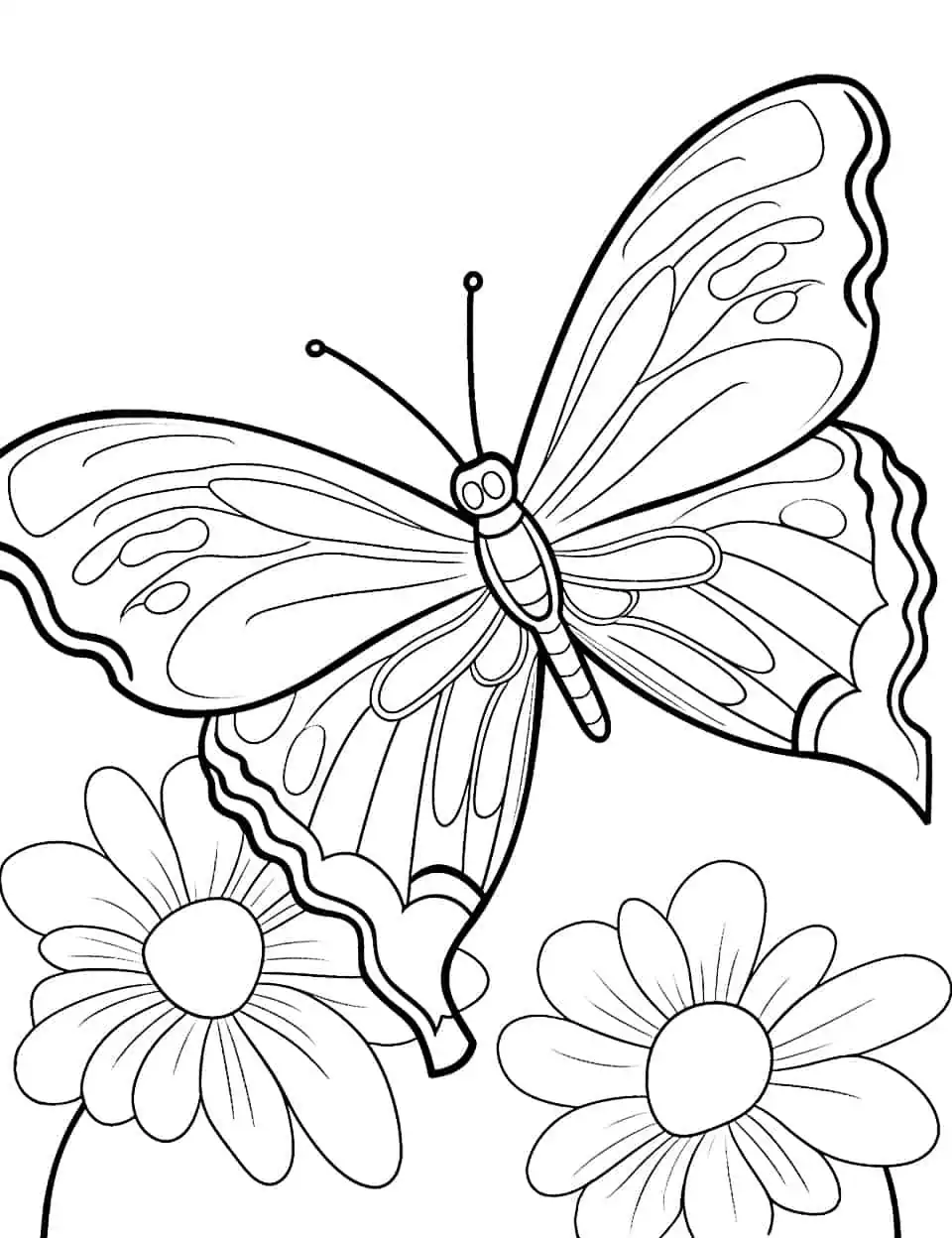 31 Beautiful Butterfly Coloring Pages Printable 5