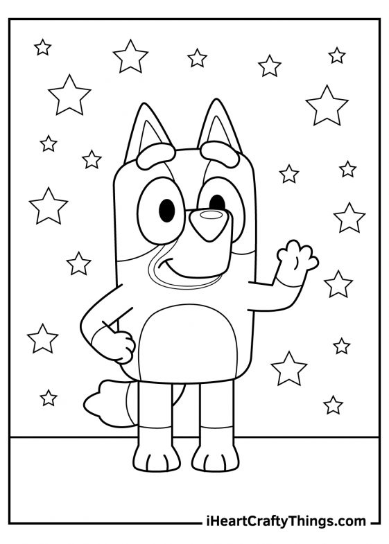 31 Bluey Coloring Pages Printable 15