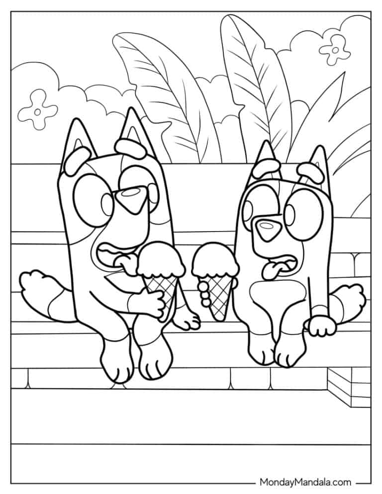 31 Bluey Coloring Pages Printable 17