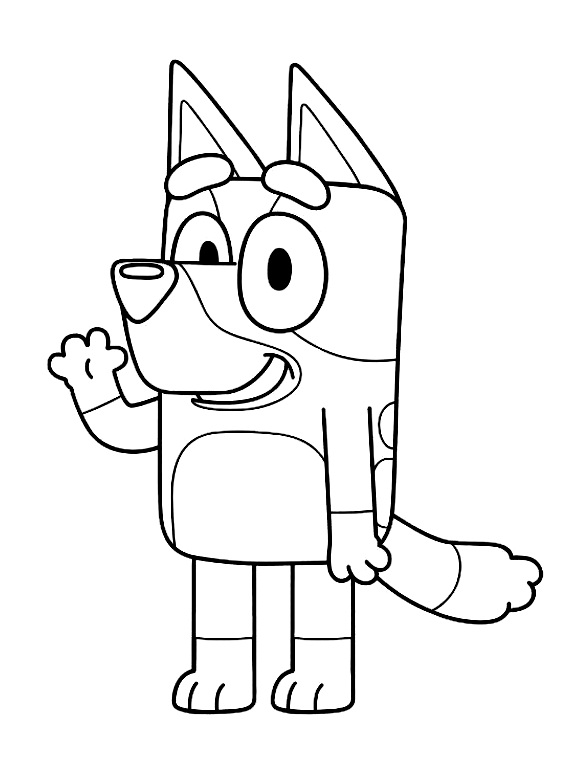 31 Bluey Coloring Pages Printable 20