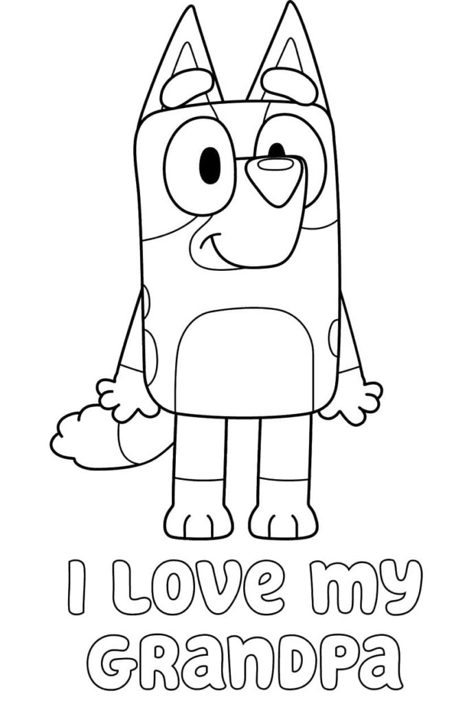 31 Bluey Coloring Pages Printable 26