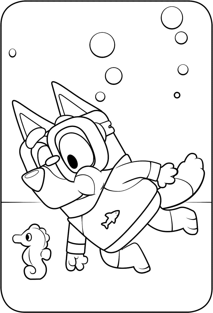 31 Bluey Coloring Pages Printable 30