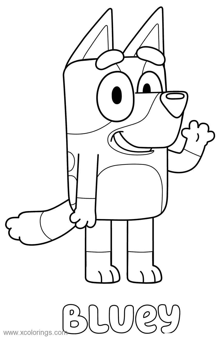 31 Bluey Coloring Pages Printable 34