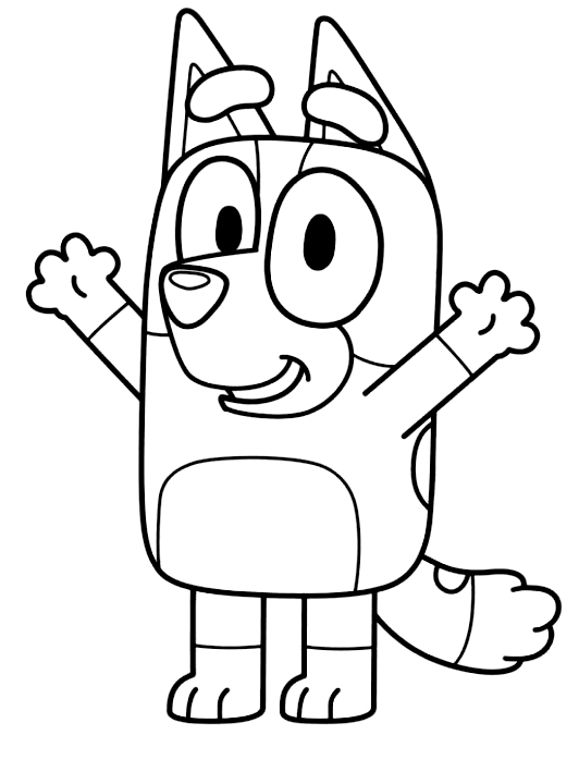 31 Bluey Coloring Pages Printable 5