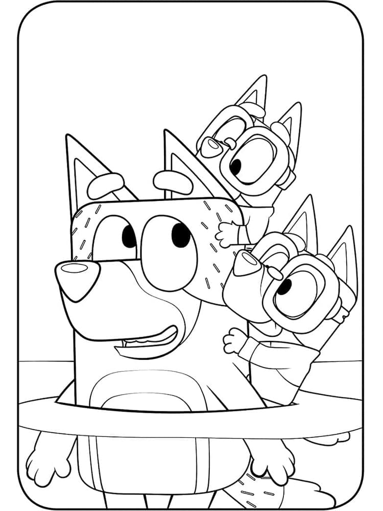 31 Bluey Coloring Pages Printable 9