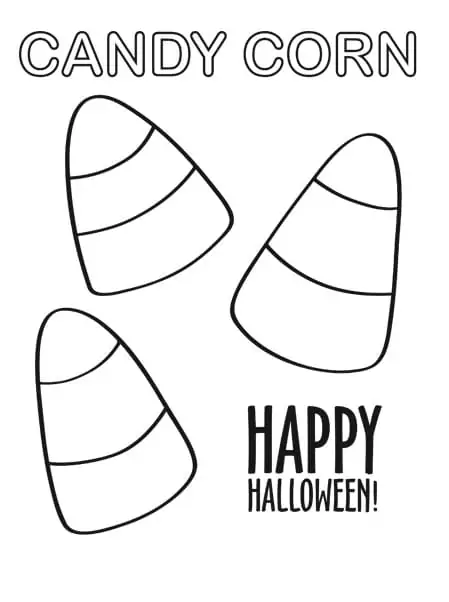 31 Candy Corn Coloring Pages Printable 17