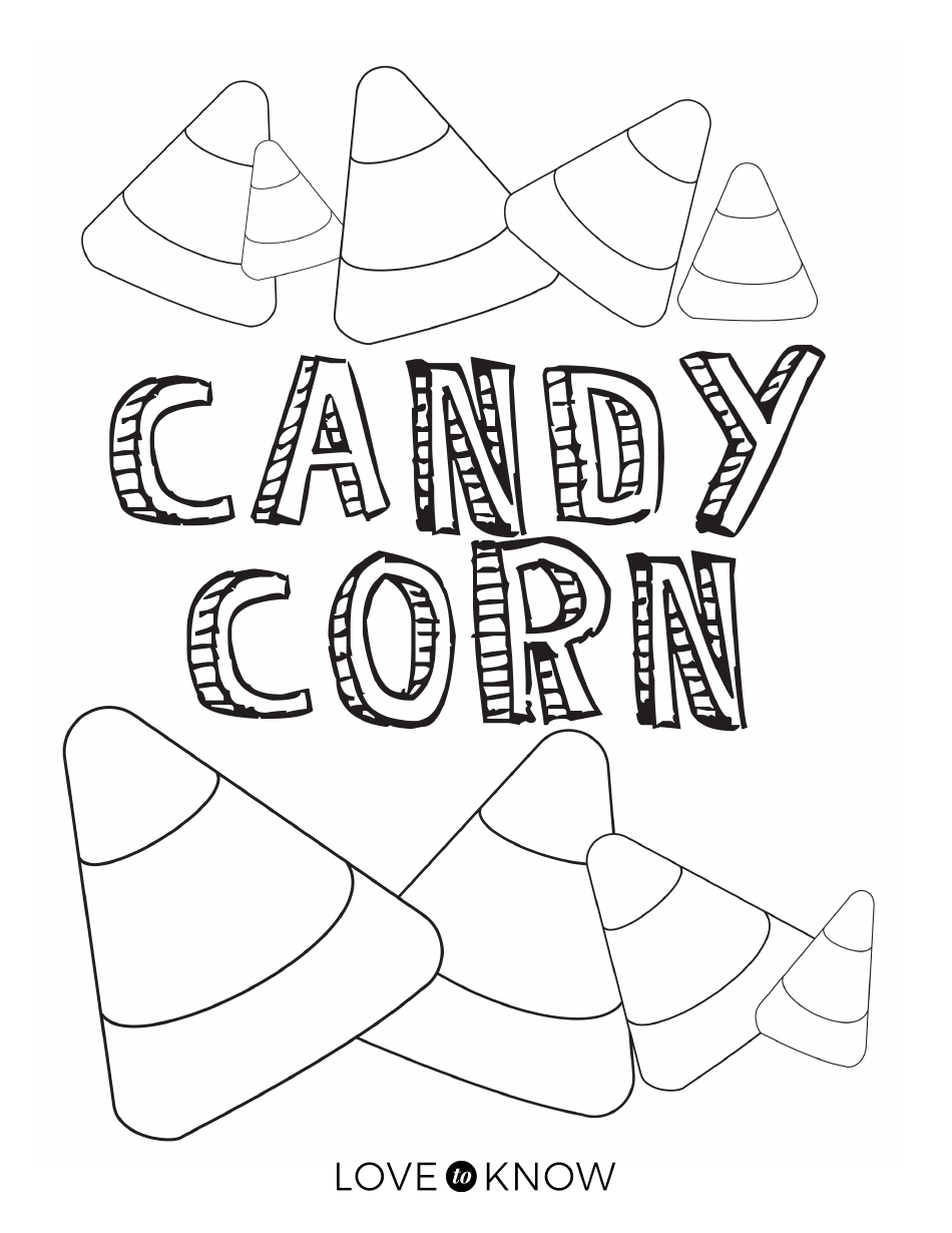 31 Candy Corn Coloring Pages Printable 25