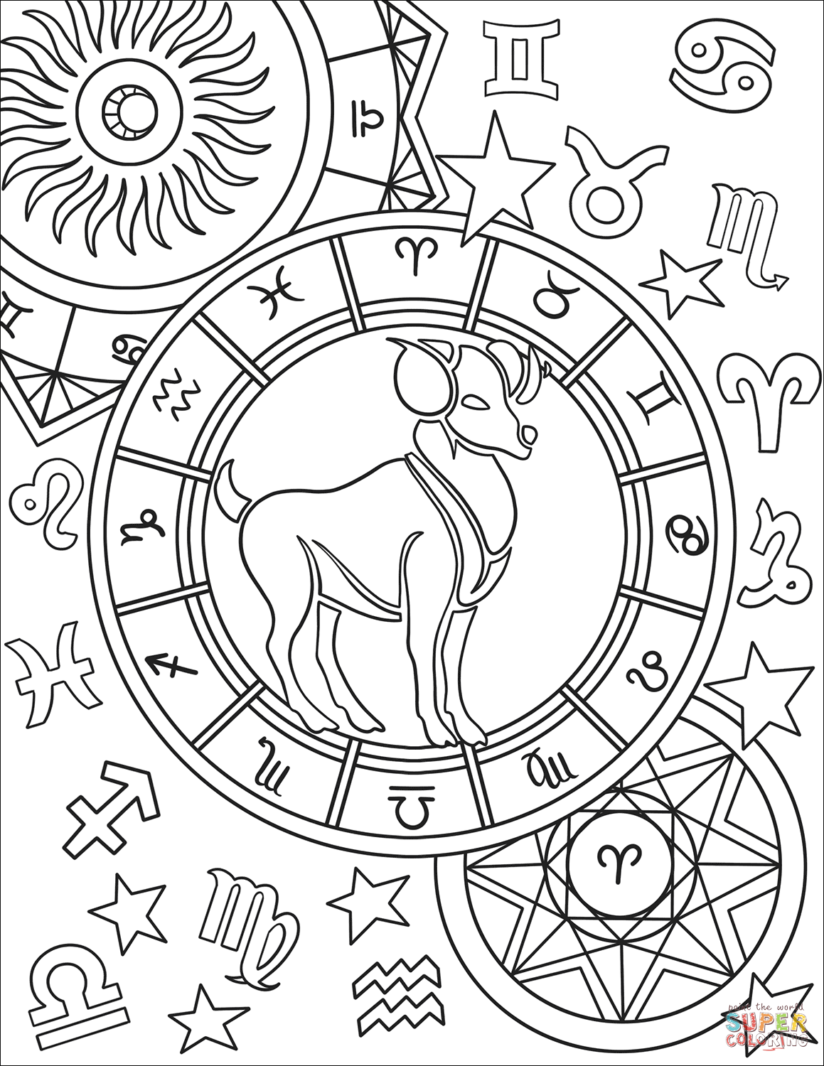 31 Chinese Zodiac Animals Coloring Pages Printable 2