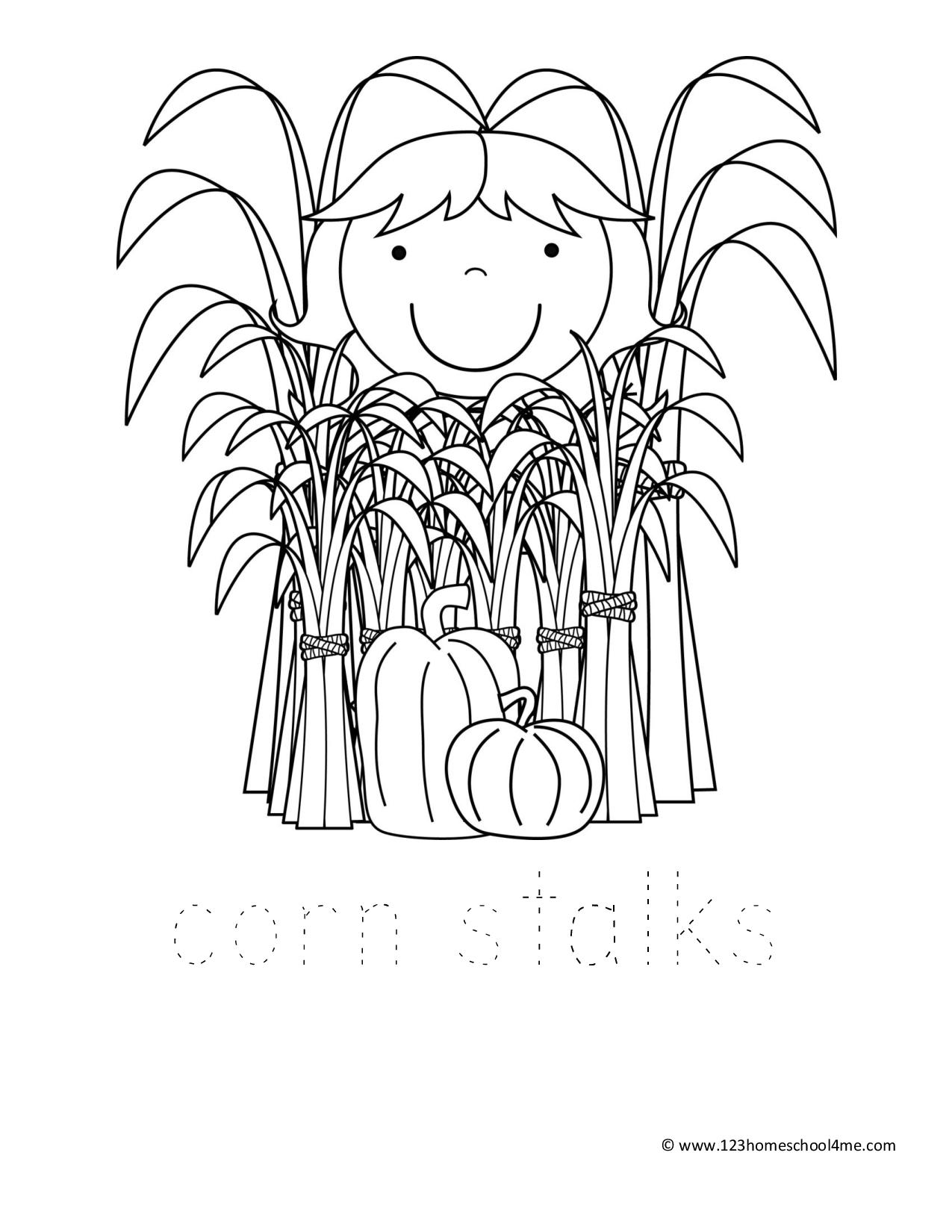 31 Easy Fall Coloring Pages Printable 18