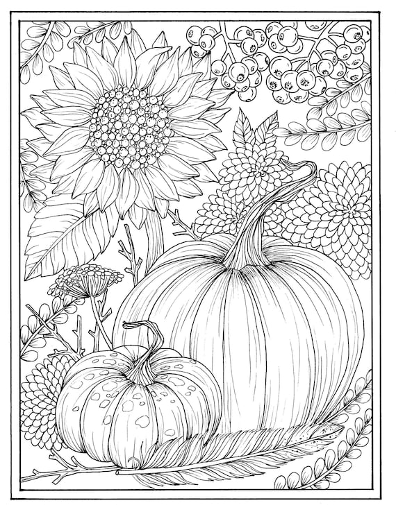 31 Easy Fall Coloring Pages Printable 21