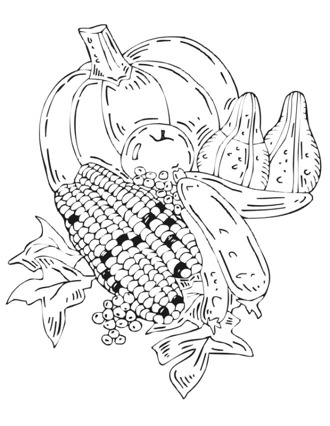 31 Easy Fall Coloring Pages Printable 24