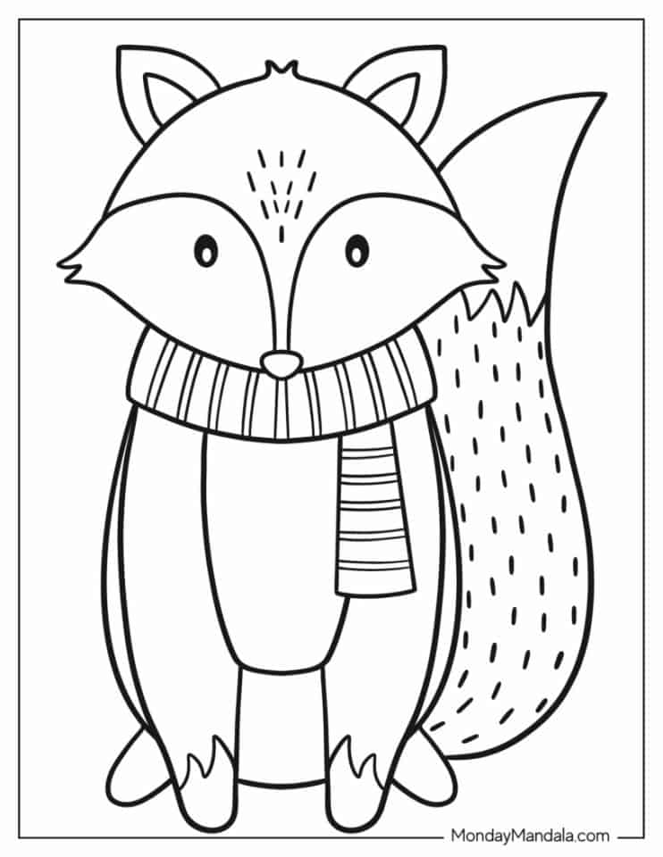 31 Easy Fall Coloring Pages Printable 29