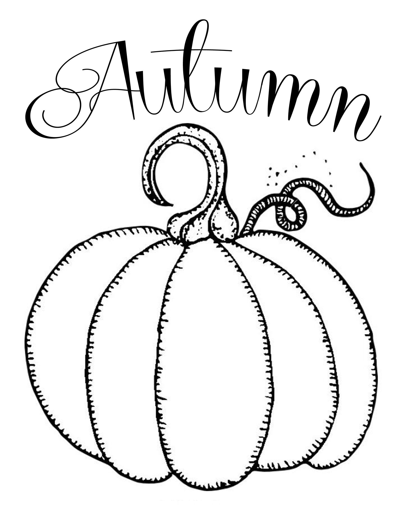 31 Easy Fall Coloring Pages Printable 31