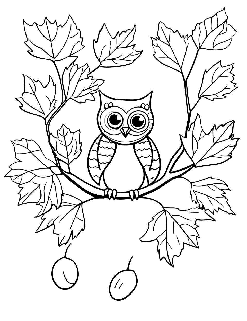 31 Easy Fall Coloring Pages Printable 35