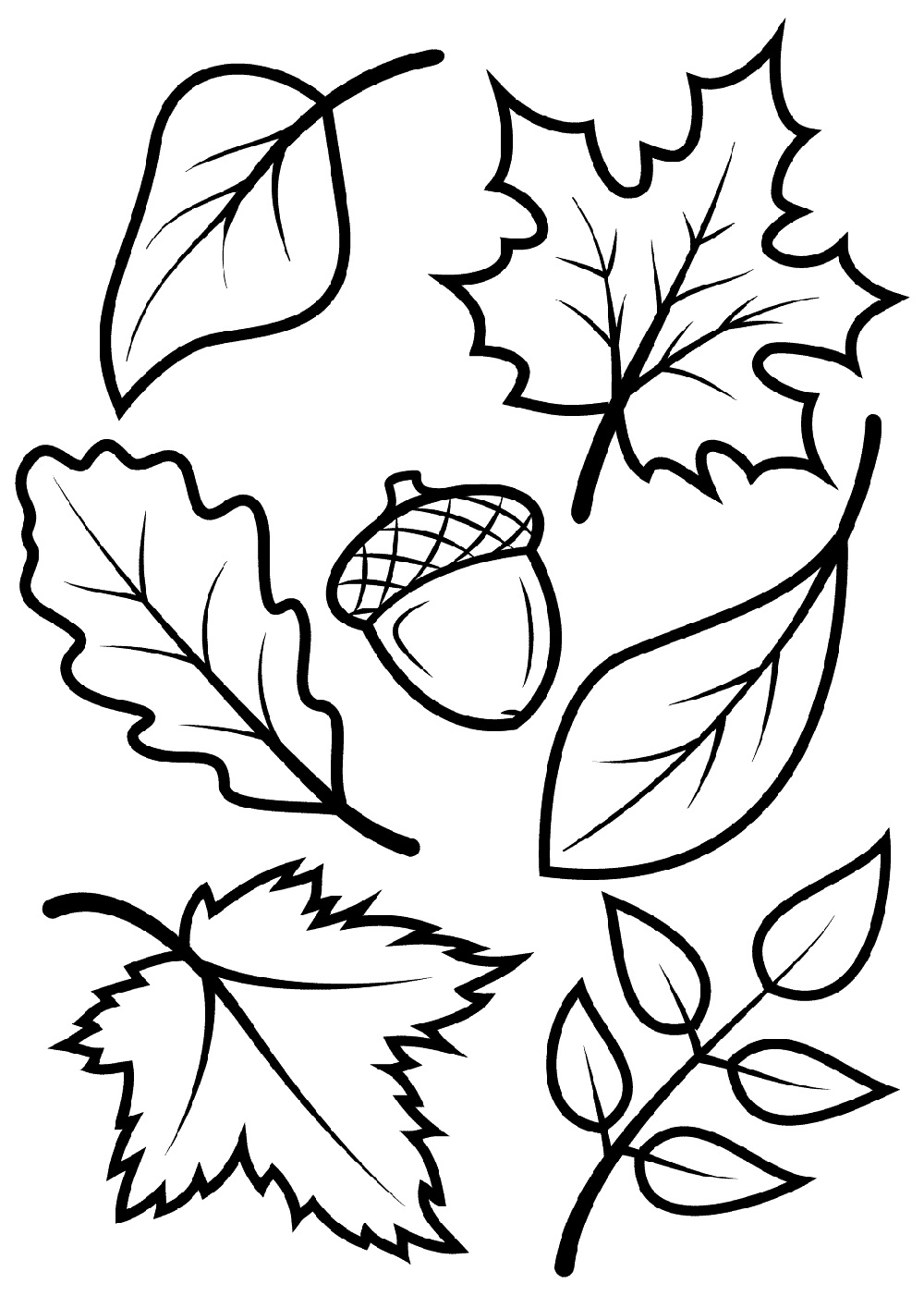 31 Easy Fall Coloring Pages Printable 6