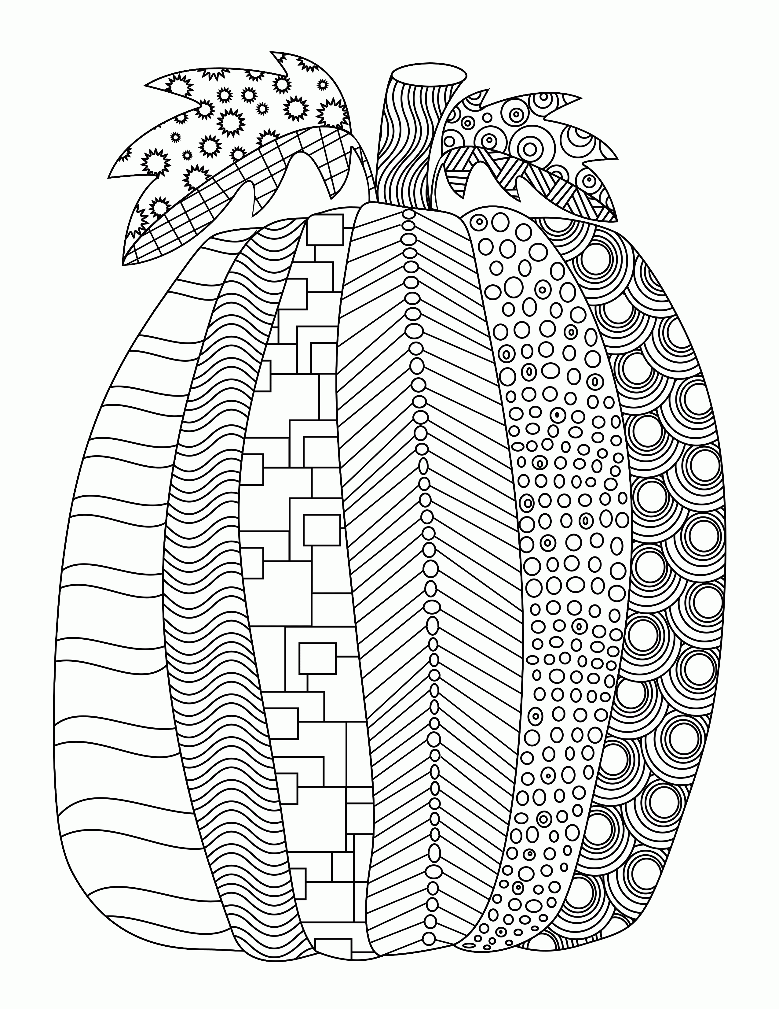 31 Easy Fall Coloring Pages Printable 9